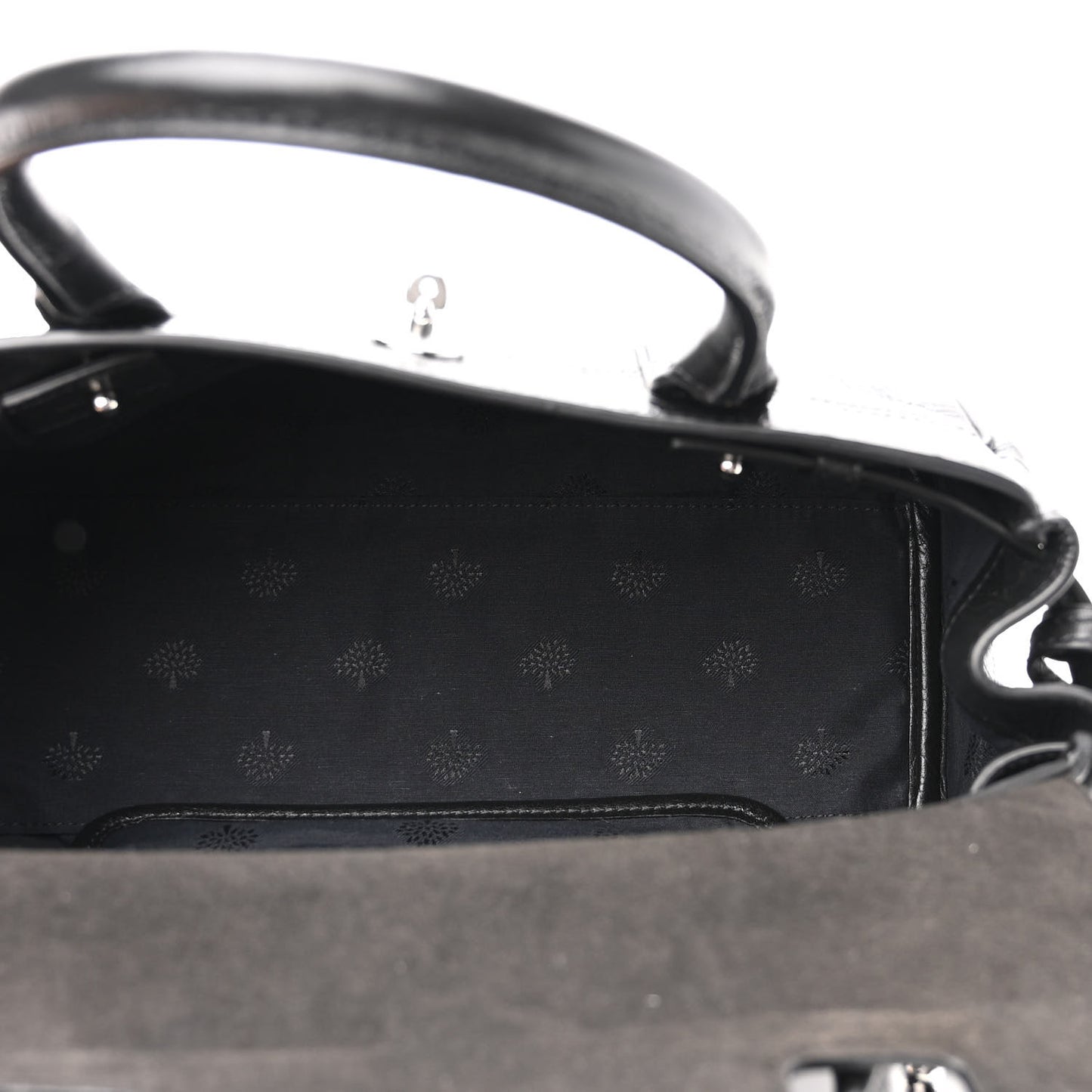 Soft Shine Calfskin Small Bayswater Black