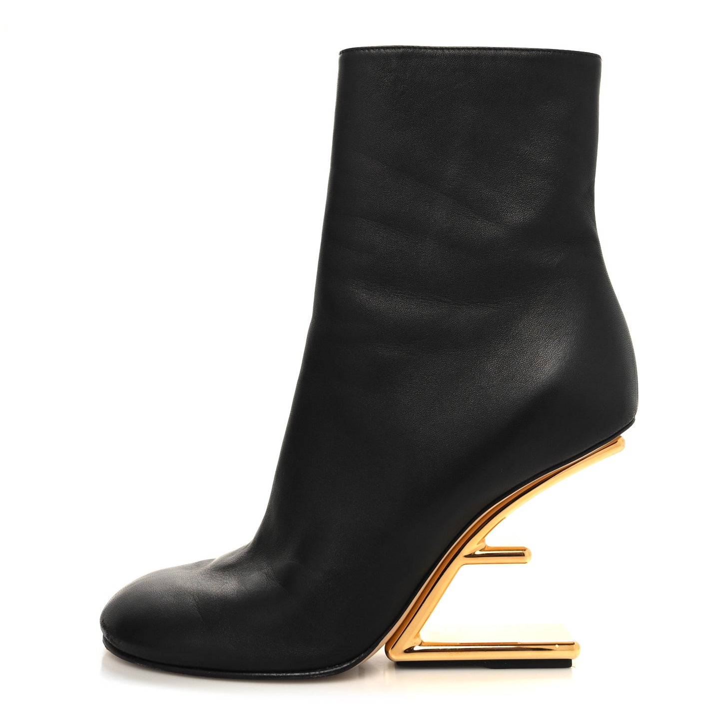 Nappa Fendi First 95mm Booties 40 Black