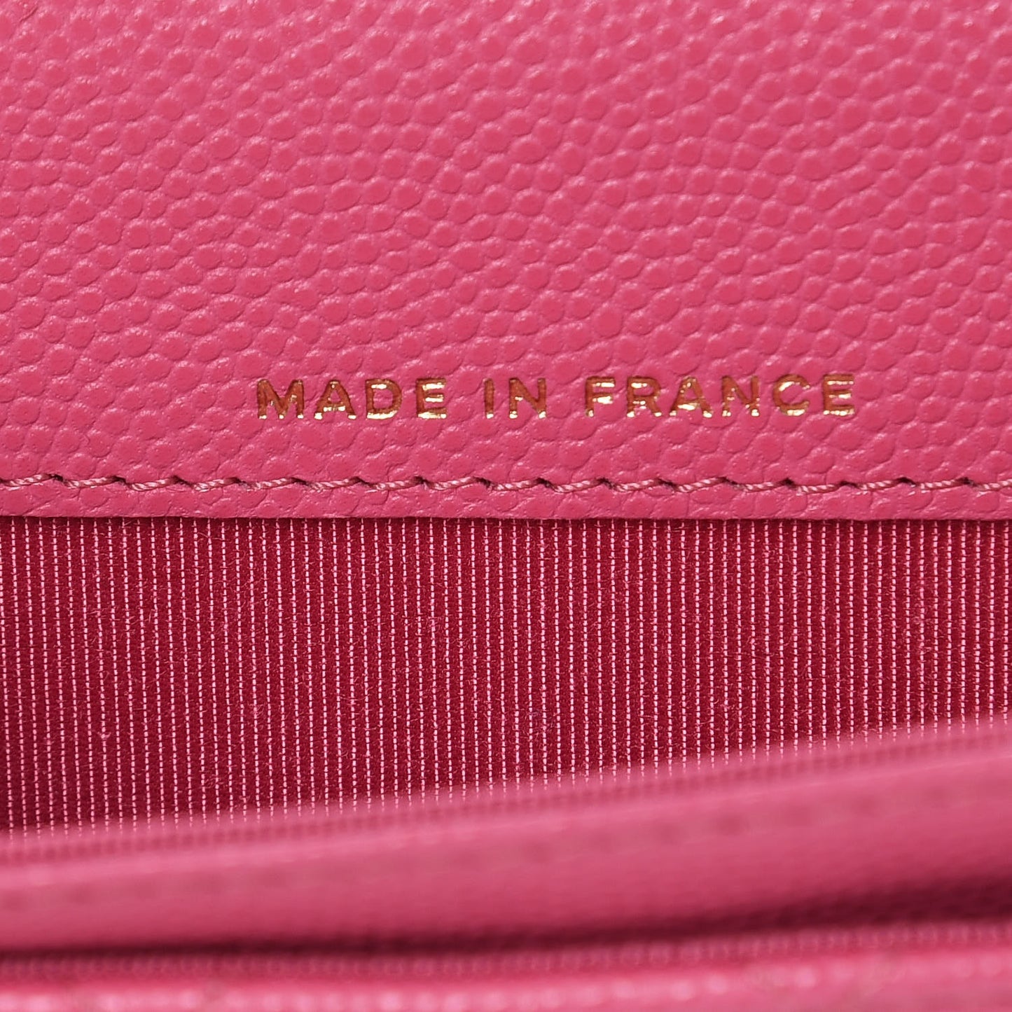 Caviar Quilted Flap Card Holder Pink