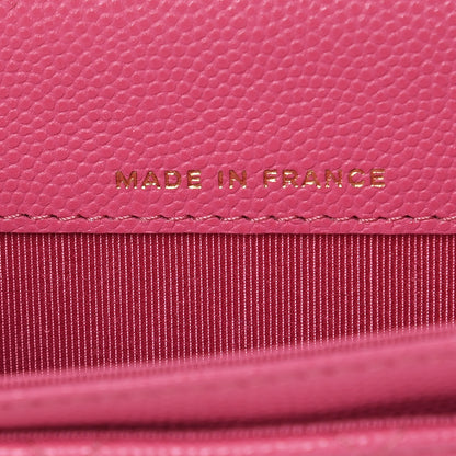 Chanel Caviar Quilted Flap Card Holder Pink 7 of 9