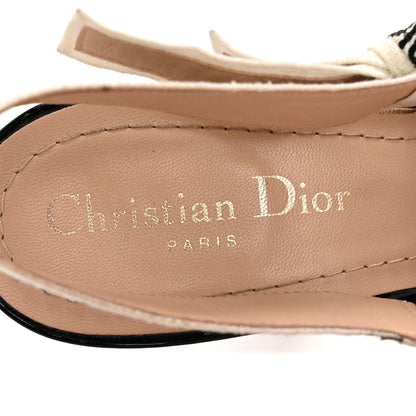 Christian Dior Patent Ribbon J'Adior Slingback 100mm Pumps 38 Black 8 of 11