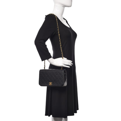 Chanel Lambskin Quilted Small Single Flap Black 2 of 12