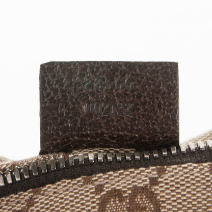 Gucci GG Monogram Double Pocket Belt Bag Dark Brown 7 of 7