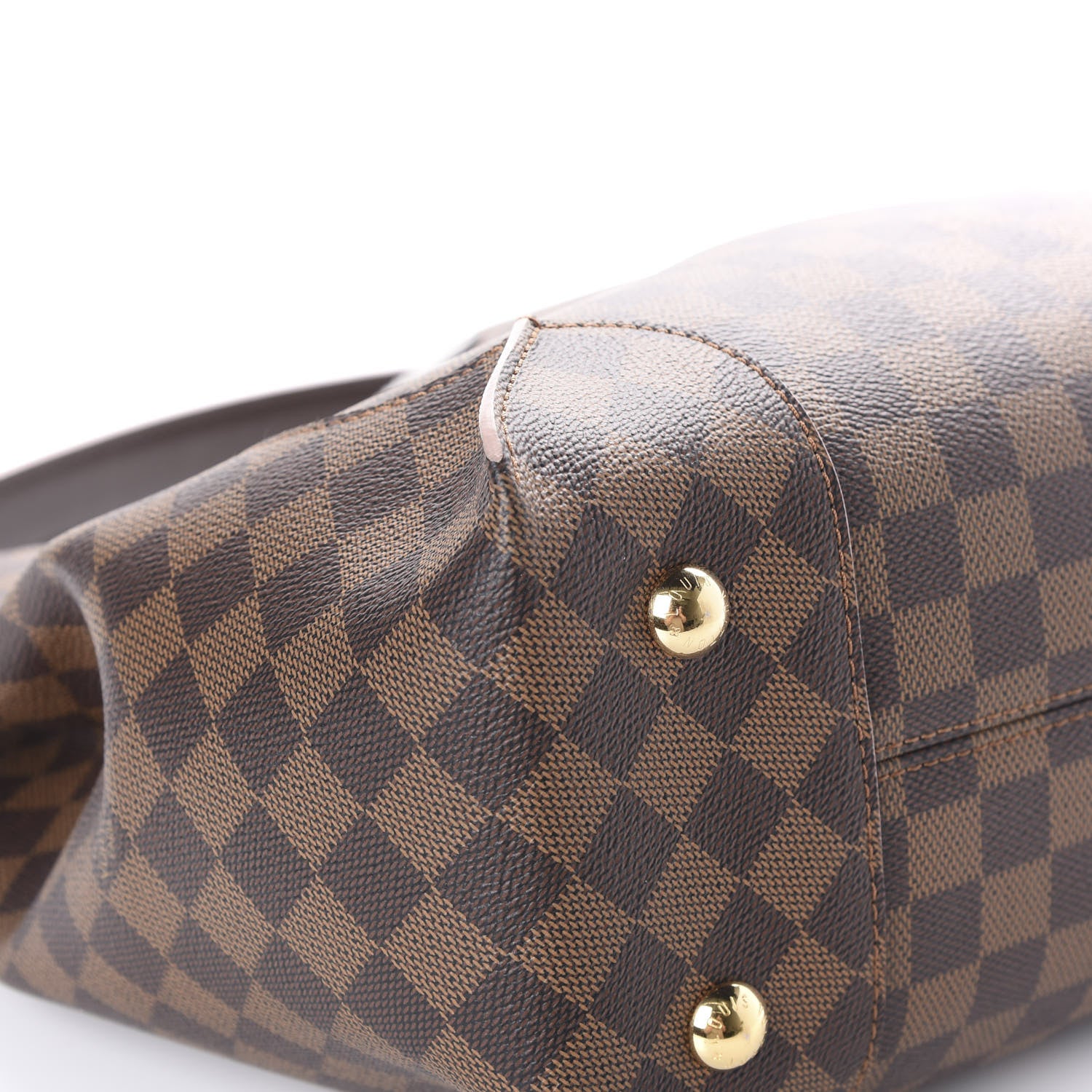 Louis Vuitton Damier Ebene Caissa Hobo Rose Ballerine 8 of 11