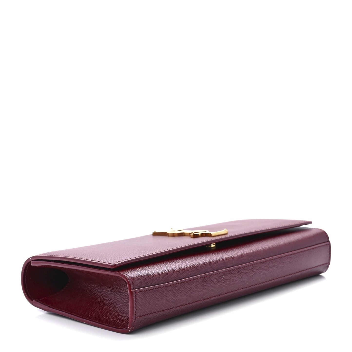 Grain De Poudre Classic Monogram Cassandre Clutch Dark Red