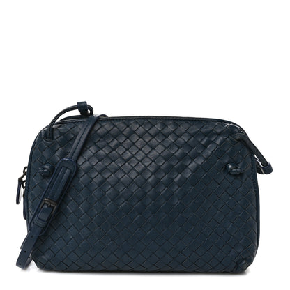 Bottega Veneta Nappa Intrecciato Nodini Crossbody Messenger Blue 1 of 10