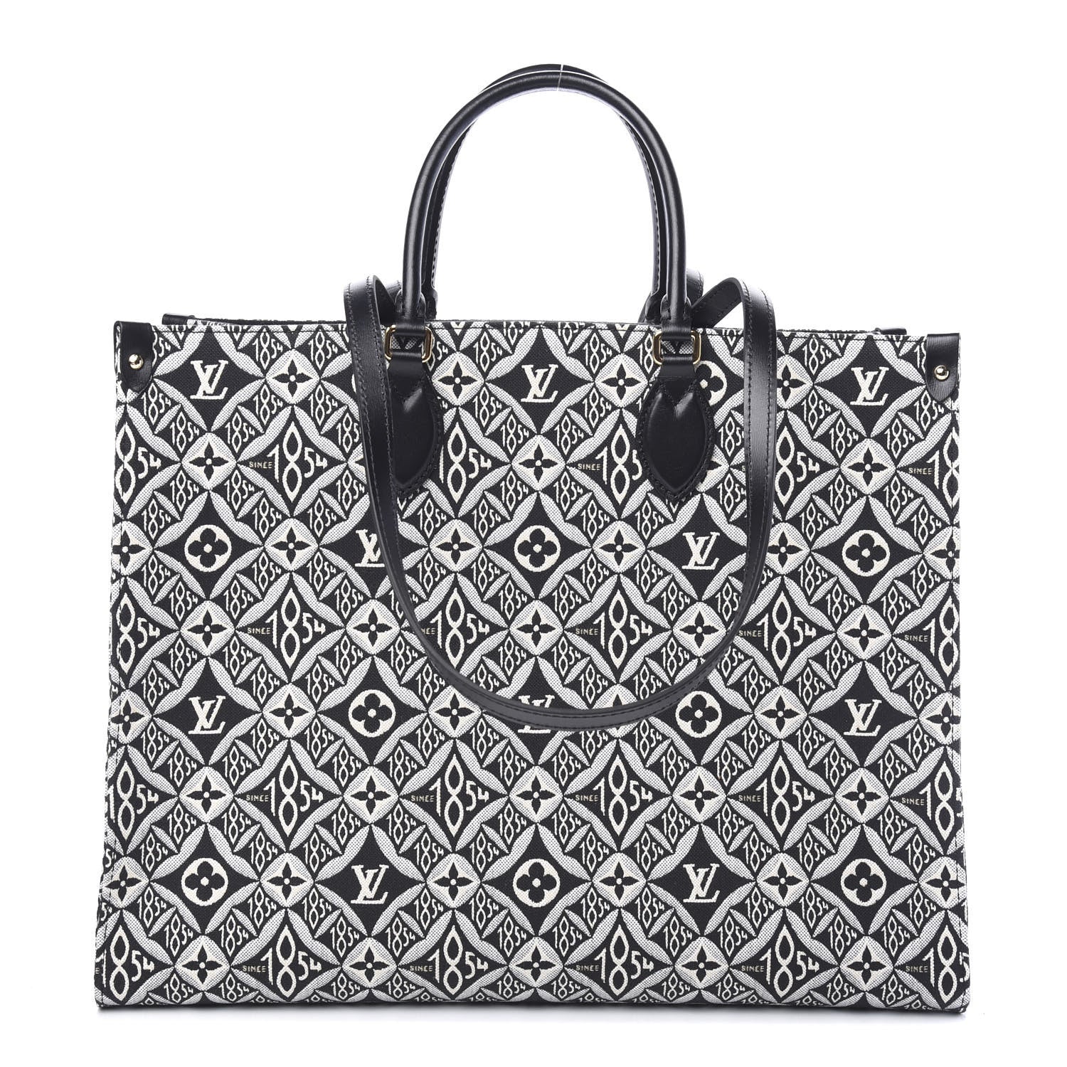 Louis Vuitton Jacquard Since 1854 Onthego GM Grey 1 of 9