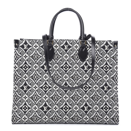 Louis Vuitton Jacquard Since 1854 Onthego GM Grey 1 of 9