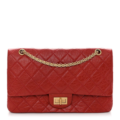 Chanel Aged Calfskin Quilted 2.55 Reissue 227 Flap Red 1 of 11