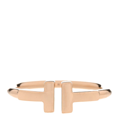 Tiffany 18K Rose Gold T Wire Ring 50 5.25 1 of 5