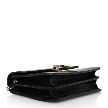 Gucci Dollar Calfskin Small Interlocking G Shoulder Bag Black 4 of 14