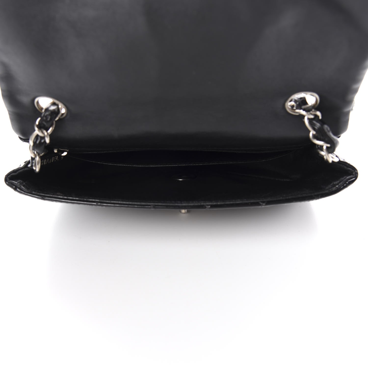 Chanel Patent Calfskin Quilted Mini Rectangular Flap Black 5 of 11
