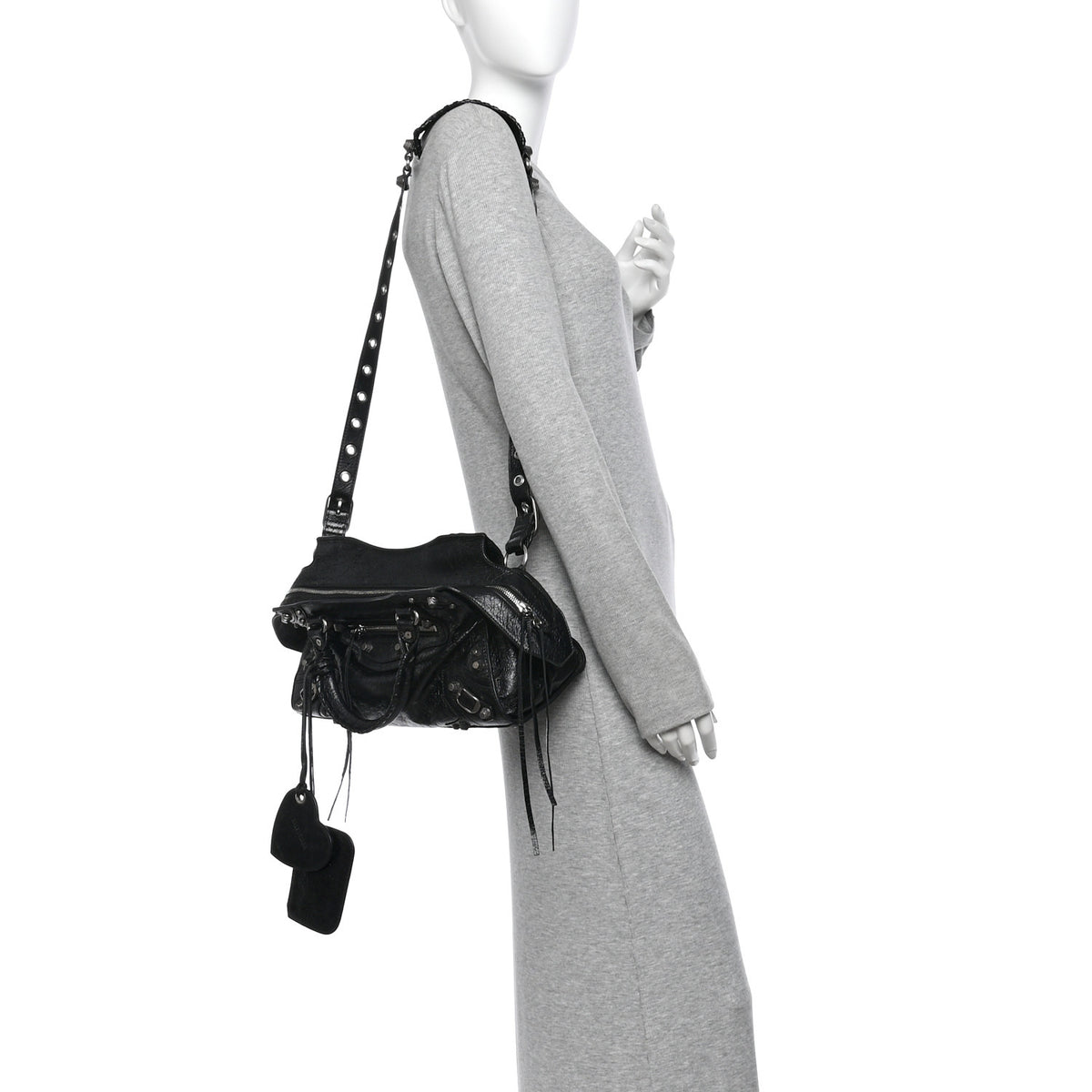 Balenciaga Agneau Arena Small Neo Cagole City Handbag Black 2 of 11