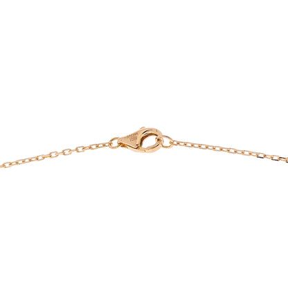 Cartier 18K Pink Gold Diamond Logo Pendant Necklace 5 of 5