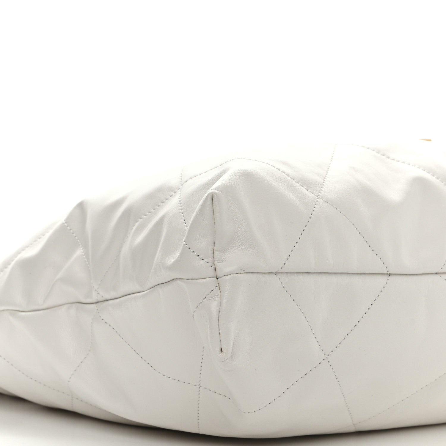 Chanel Shiny Calfskin Quilted Small Chanel 22 White 10 of 11