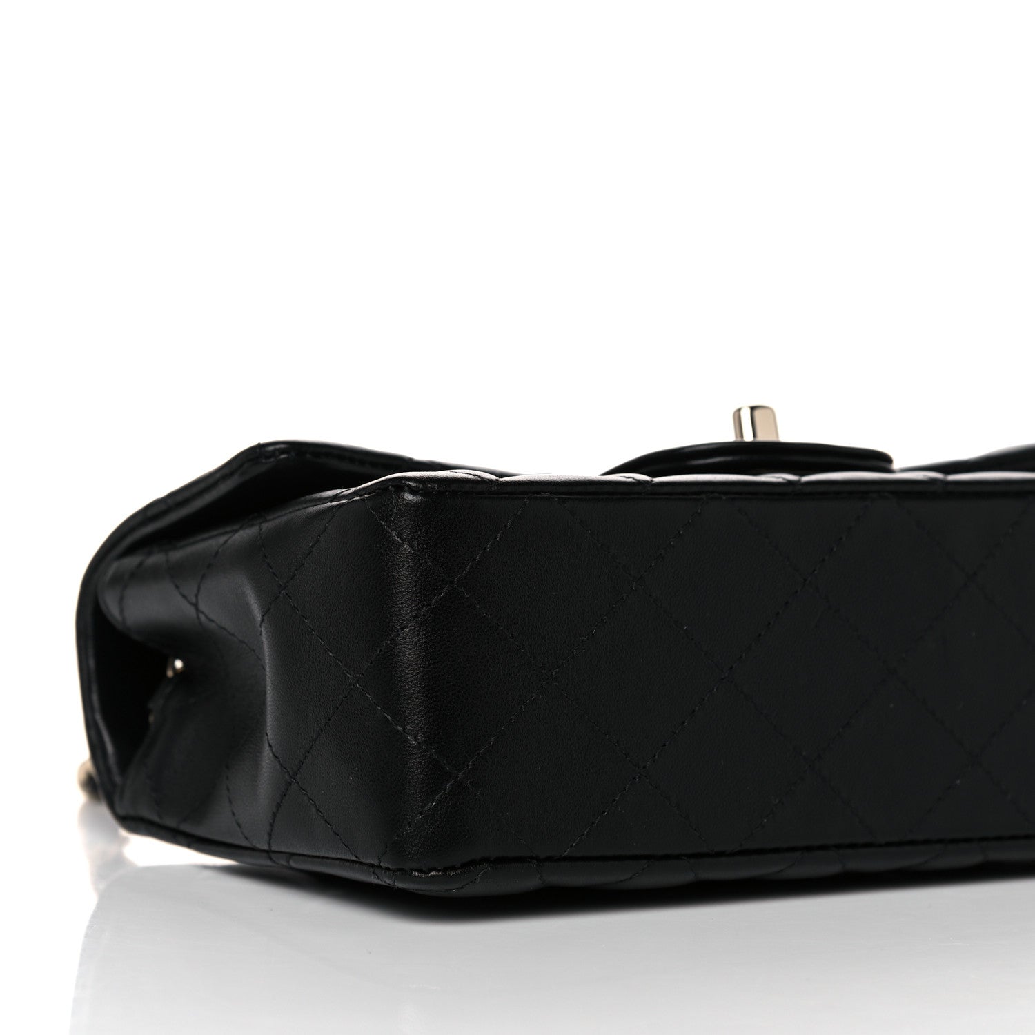 Chanel Lambskin Quilted Mini Rectangular Flap Black 8 of 10