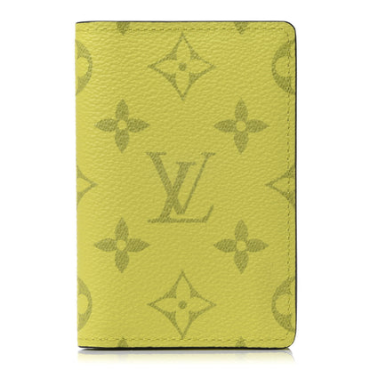 Louis Vuitton Monogram Taiga Pocket Organizer Yellow 1 of 7