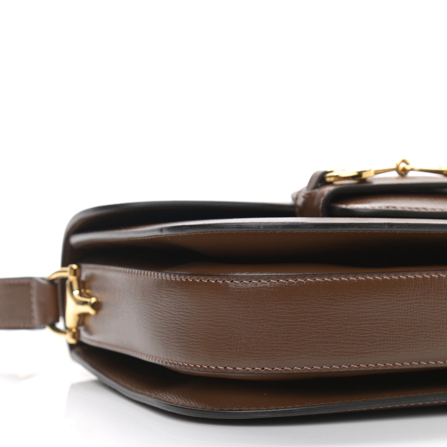 Gucci Azalea Calfskin Horsebit 1955 Shoulder Bag Brown Sugar 10 of 11