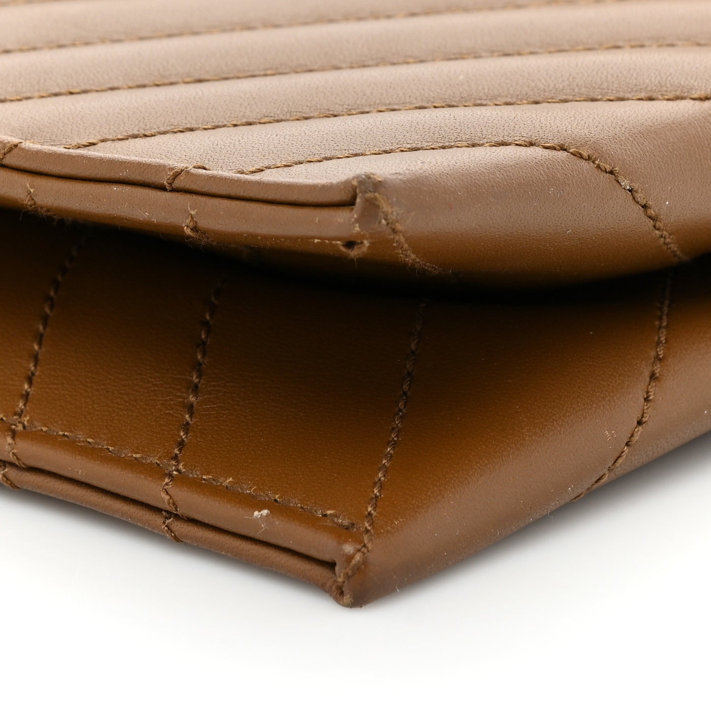 Calfskin Matelasse Chevron Medium Monogram Satchel Brick