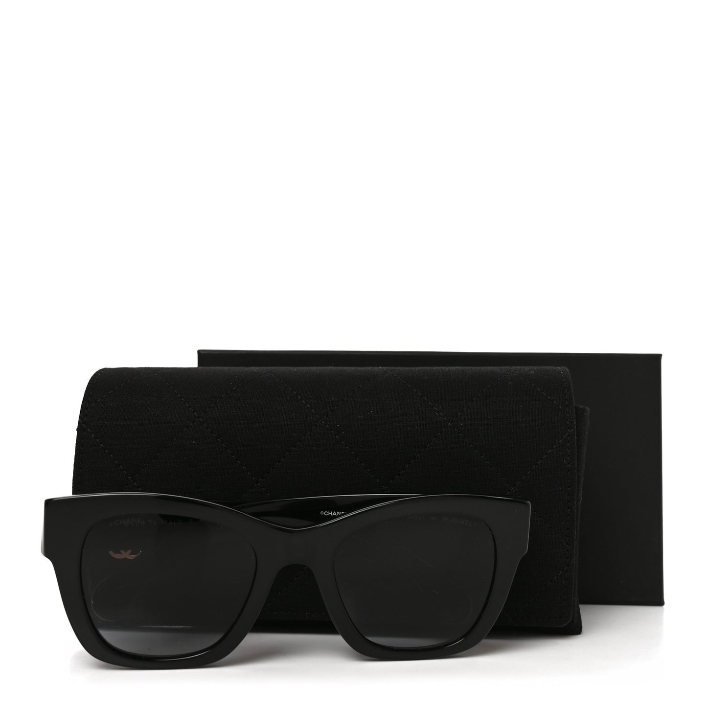 Acetate Square CC Sunglasses 5478-A Black