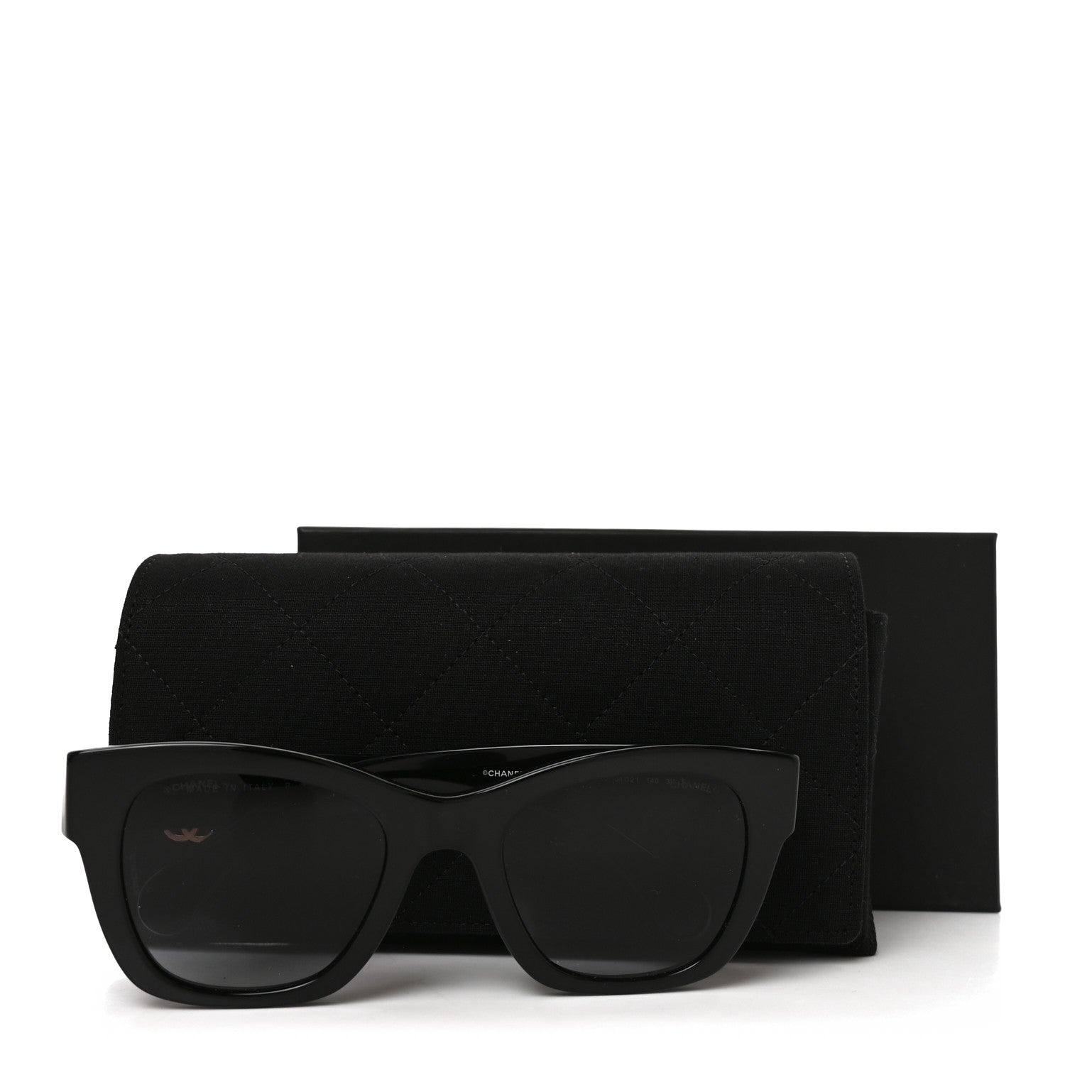 Chanel Acetate Square CC Sunglasses 5478-A Black 7 of 7