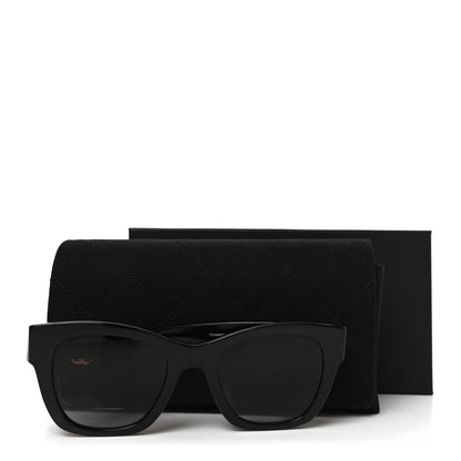 Chanel Acetate Square CC Sunglasses 5478-A Black 7 of 7