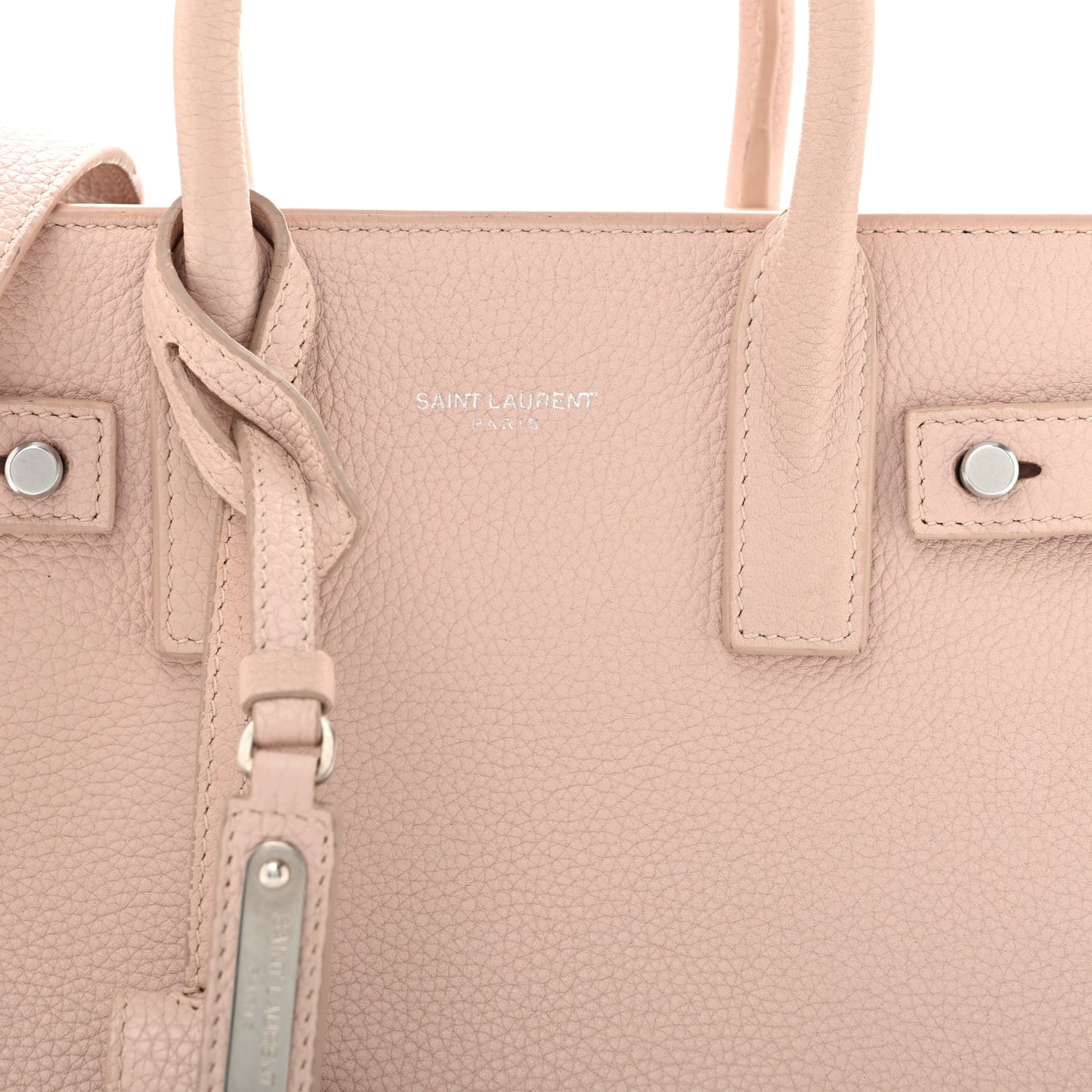 Grained Calfskin Nano Supple Sac De Jour Marble Pink