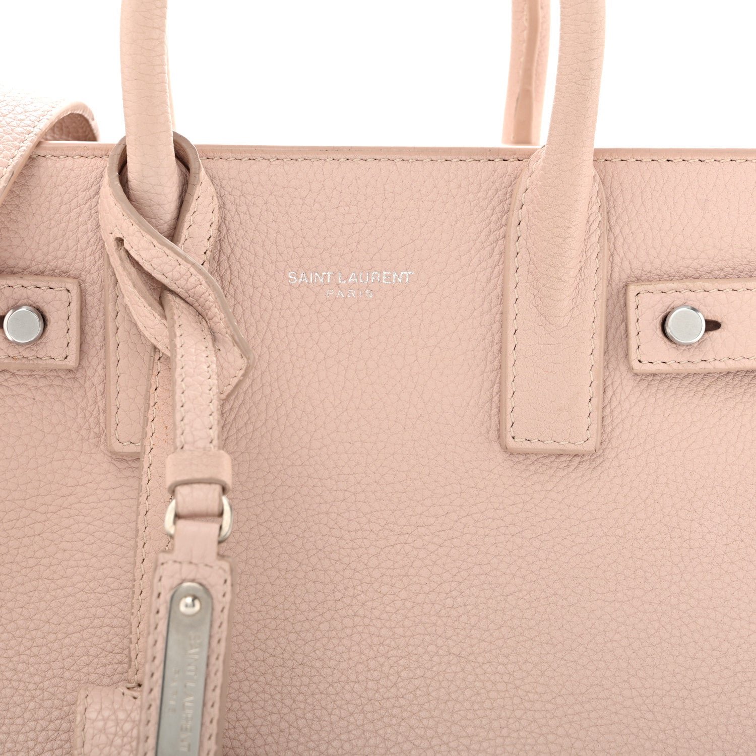 Saint Laurent Grained Calfskin Nano Supple Sac De Jour Marble Pink 8 of 16