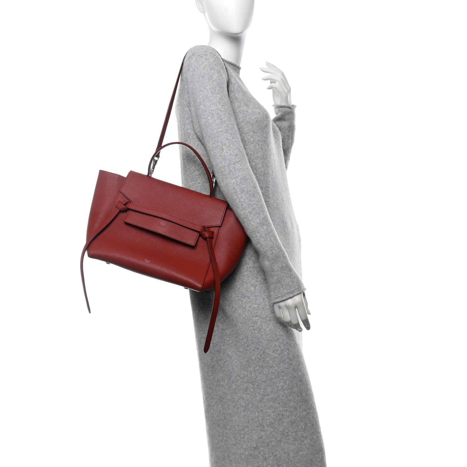 Celine Grained Calfskin Mini Belt Bag Rust 2 of 16