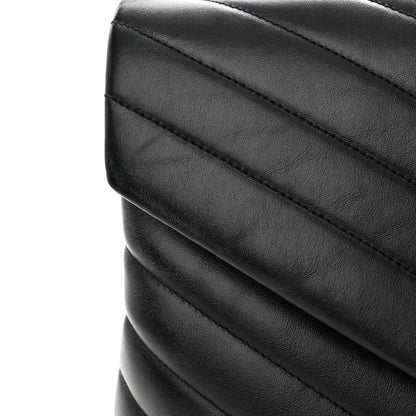 Saint Laurent Calfskin Y Quilted Monogram Monochrome Medium Loulou Chain Satchel Black 11 of 12