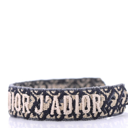 Christian Dior Woven Cotton J'Adior Friendship Bracelet Set Navy 4 of 4