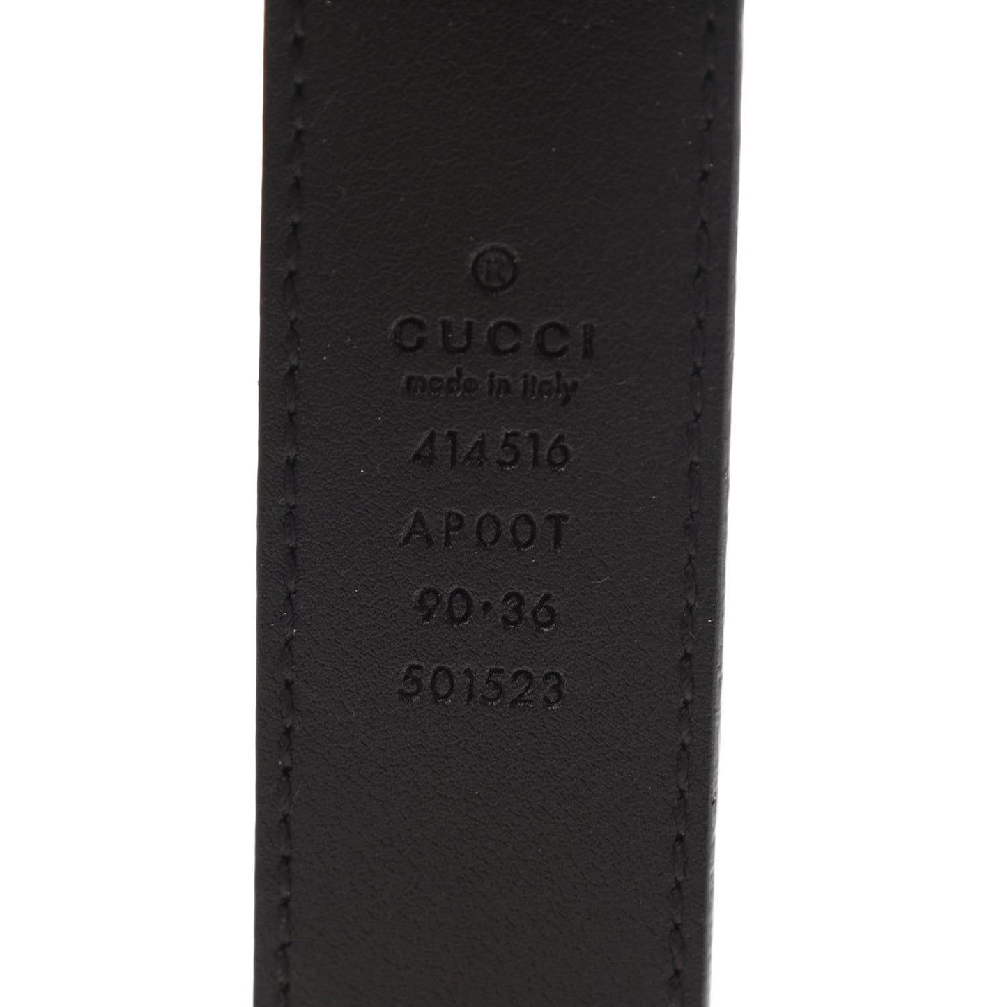 Moon Calfskin Double G 30mm Belt 90 36 Dark Cocoa