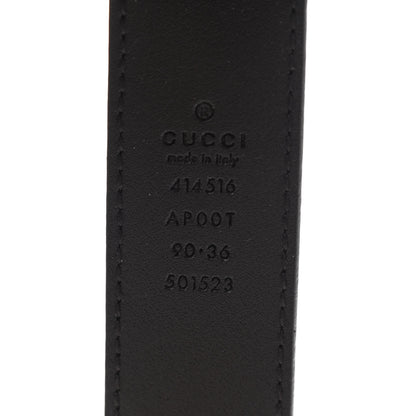 Gucci Moon Calfskin Double G 30mm Belt 90 36 Dark Cocoa 3 of 5