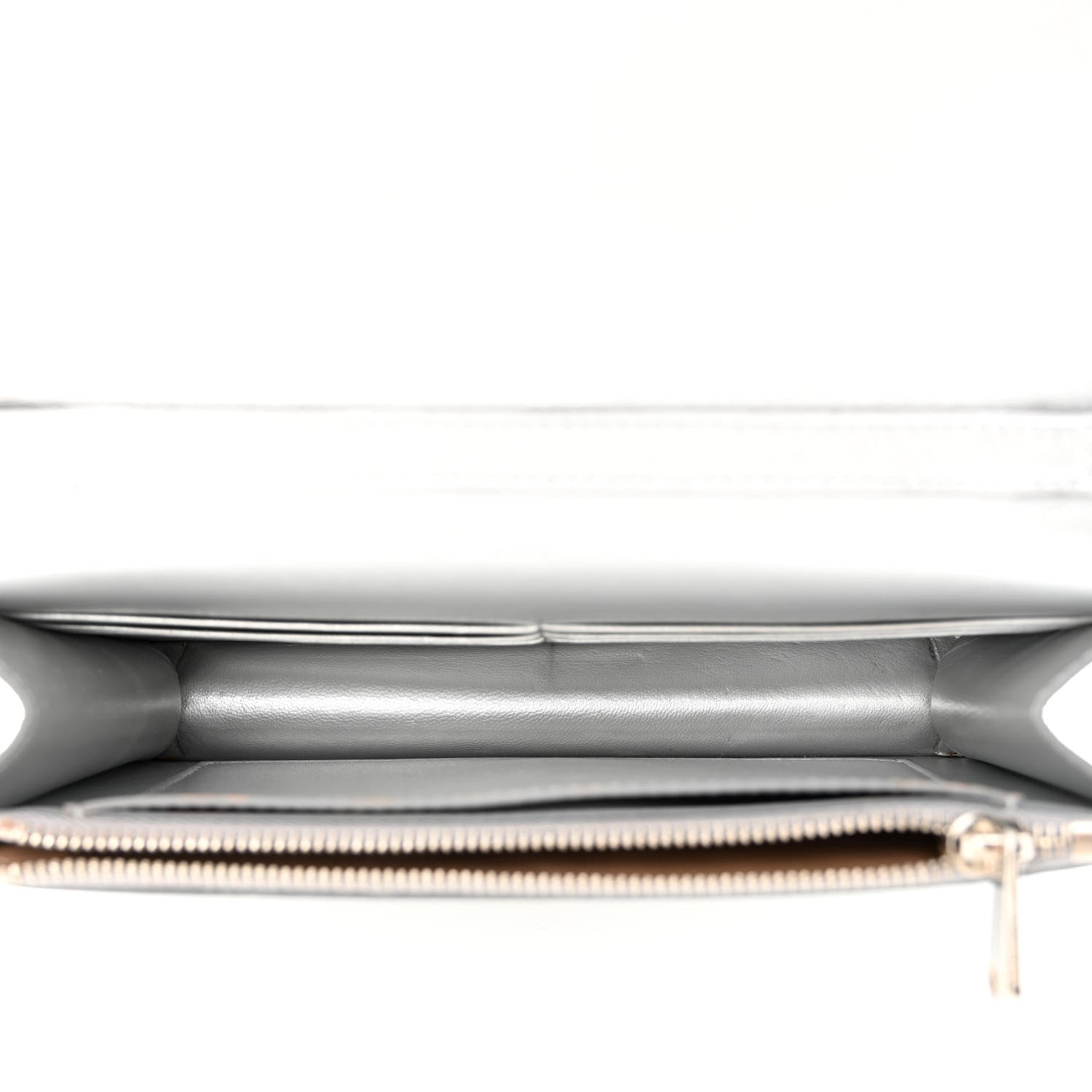 Givenchy Metallic Calfskin Pandora Chain Wallet Silver 5 of 13