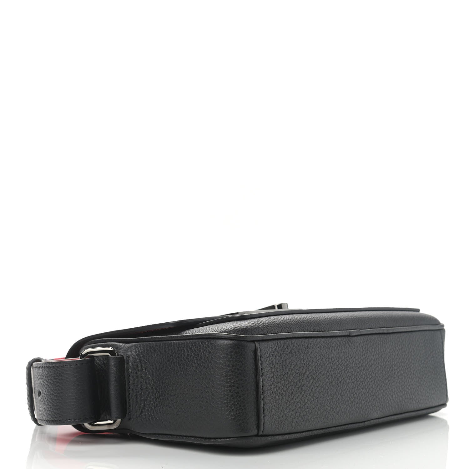 Christian Louboutin Calfskin Santiago Shoulder Bag Black 4 of 10