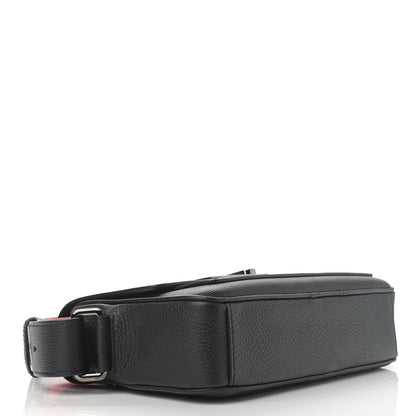 Christian Louboutin Calfskin Santiago Shoulder Bag Black 4 of 10