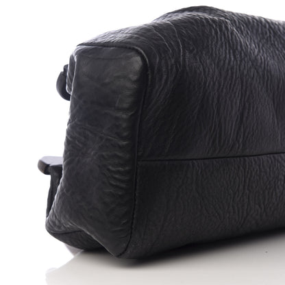 Gucci Buffalo Wood Handle Frame Doctor Bag Black 5 of 8