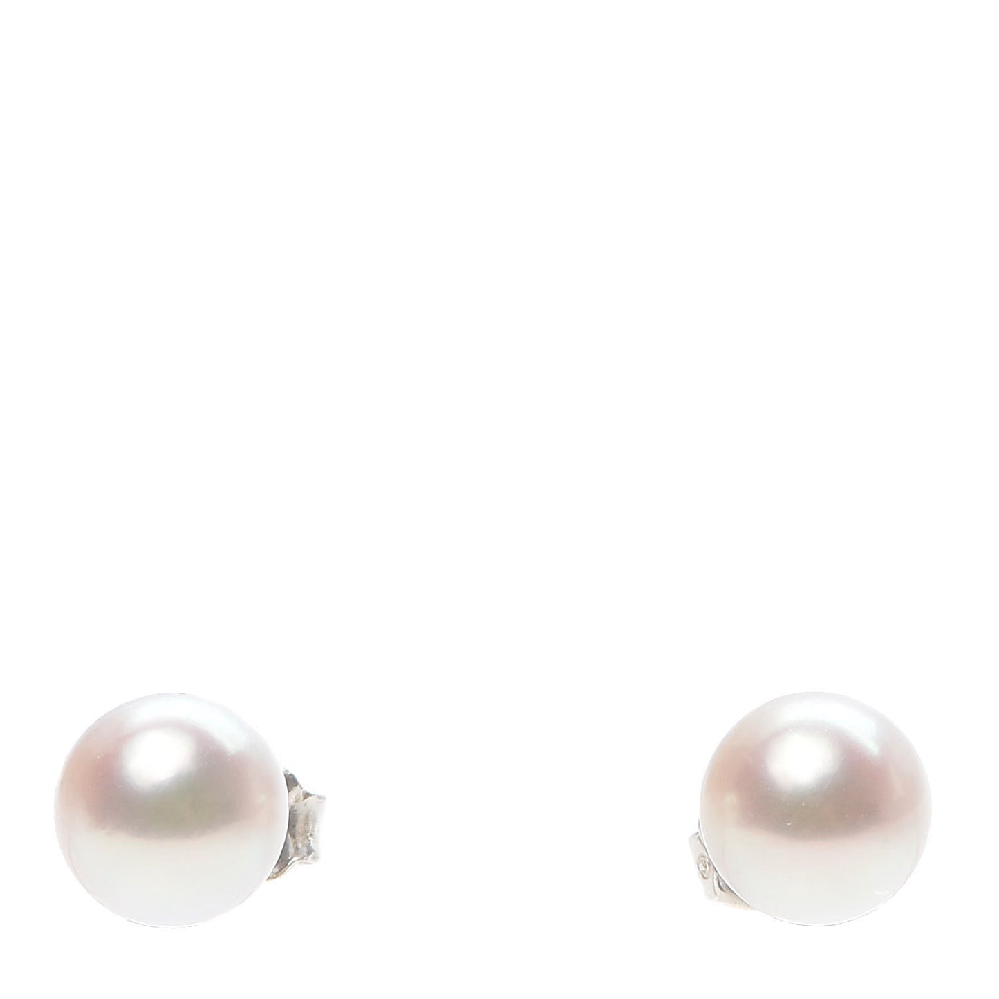 18k White Gold Akoya Pearl 7-7.5mm Signature Earrings