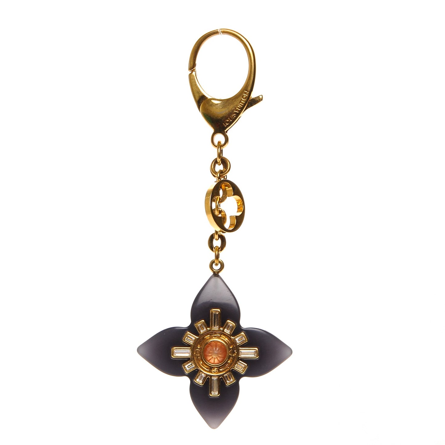Fleur d'Etoile Bag Charm Black
