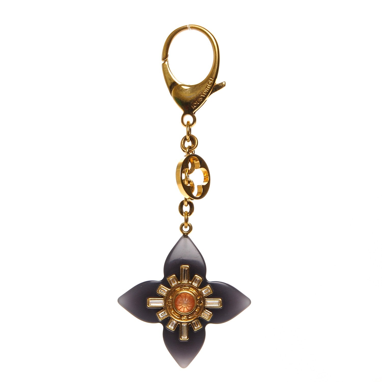 Louis Vuitton Fleur d'Etoile Bag Charm Black 1 of 3