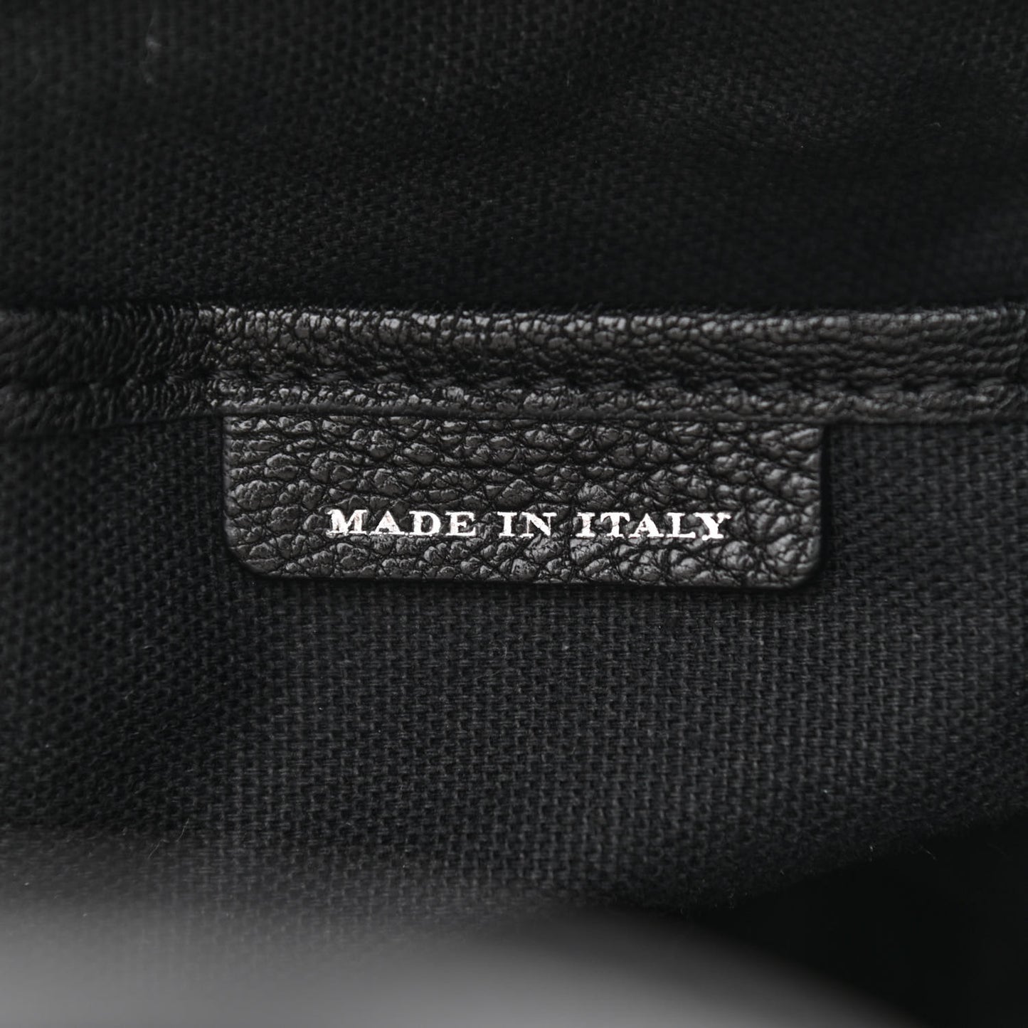 Goatskin Vintage Check Small Banner Tote Black