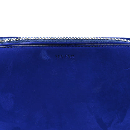 The Row Nubuck Small Morgan Shoulder Bag Cobalt 7 of 10