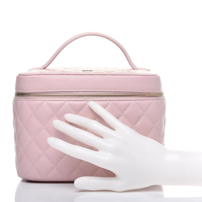 Chanel Caviar Quilted Large Vanity Pouch Light Pink 2 of 13