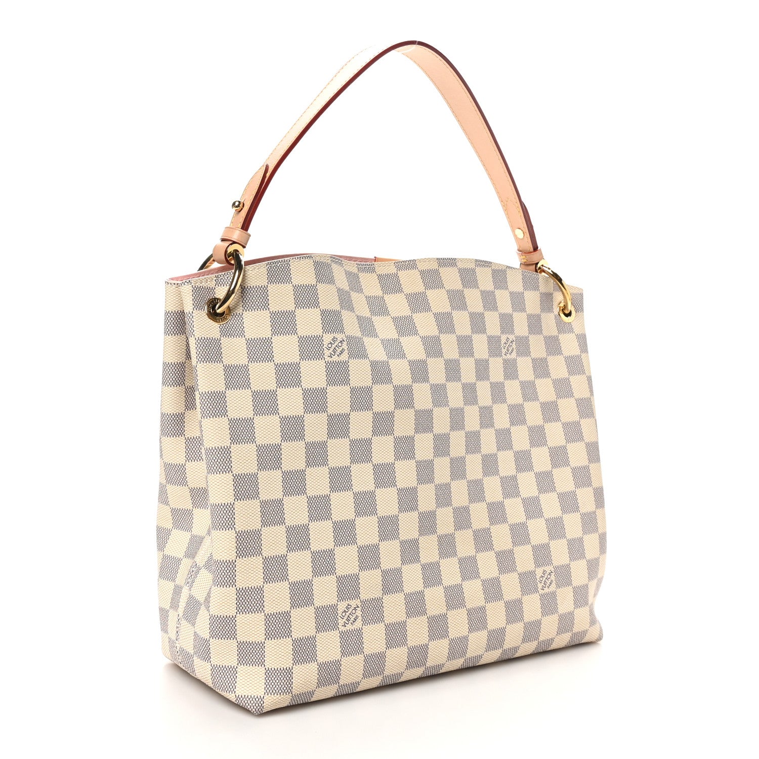 Louis Vuitton Damier Azur Graceful PM Rose Ballerine 2 of 9