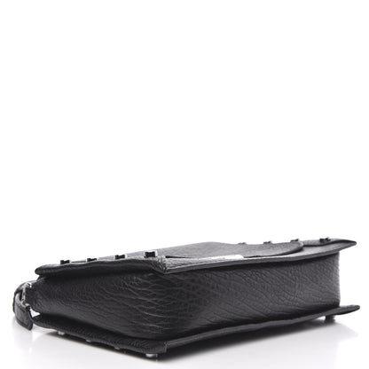 Jimmy Choo Grainy Calfskin Small Lockett Shoulder Bag Black 3 of 9