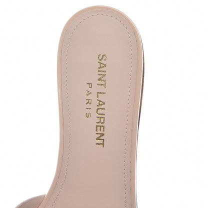 Saint Laurent Patent Tribute 05 Slide Sandals 36 Egg Shell 7 of 11