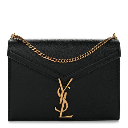 Saint Laurent Grain De Poudre Monogram Cassandra Clasp Bag Black 1 of 11