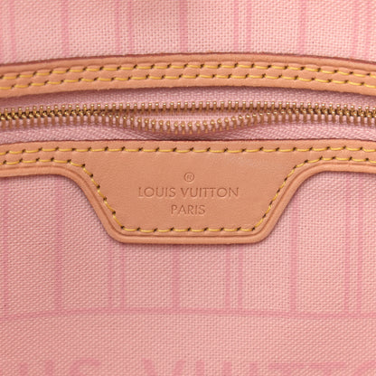Louis Vuitton Damier Azur Neo Neverfull MM Rose Ballerine 7 of 12
