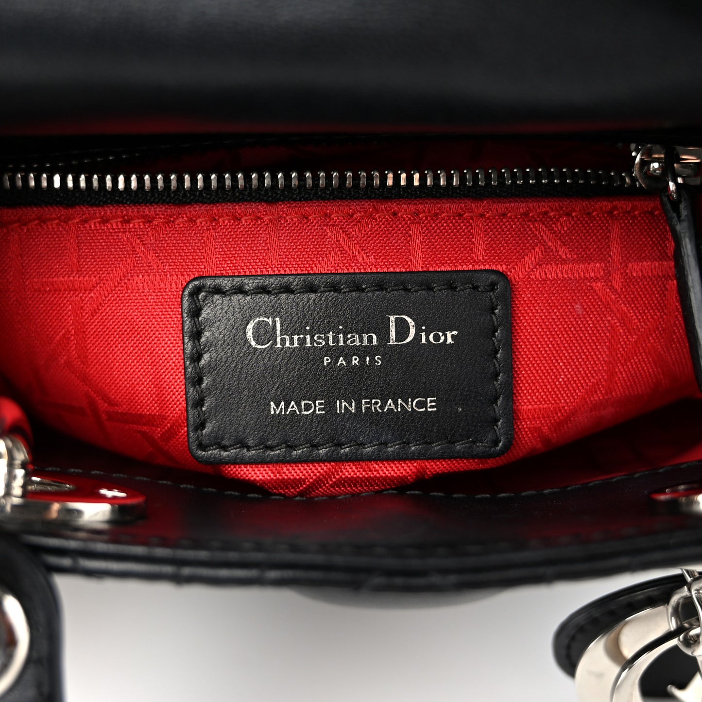 Lambskin Cannage Mini Lady Dior Black