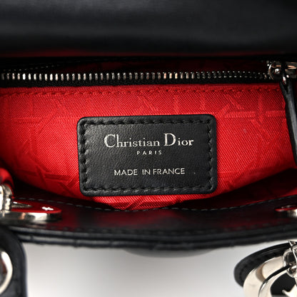Christian Dior Lambskin Cannage Mini Lady Dior Black 6 of 10